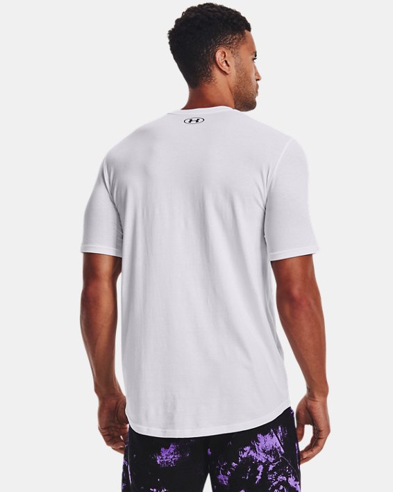 Men's Project Rock Statement Hungry Short Sleeve in White image number 1